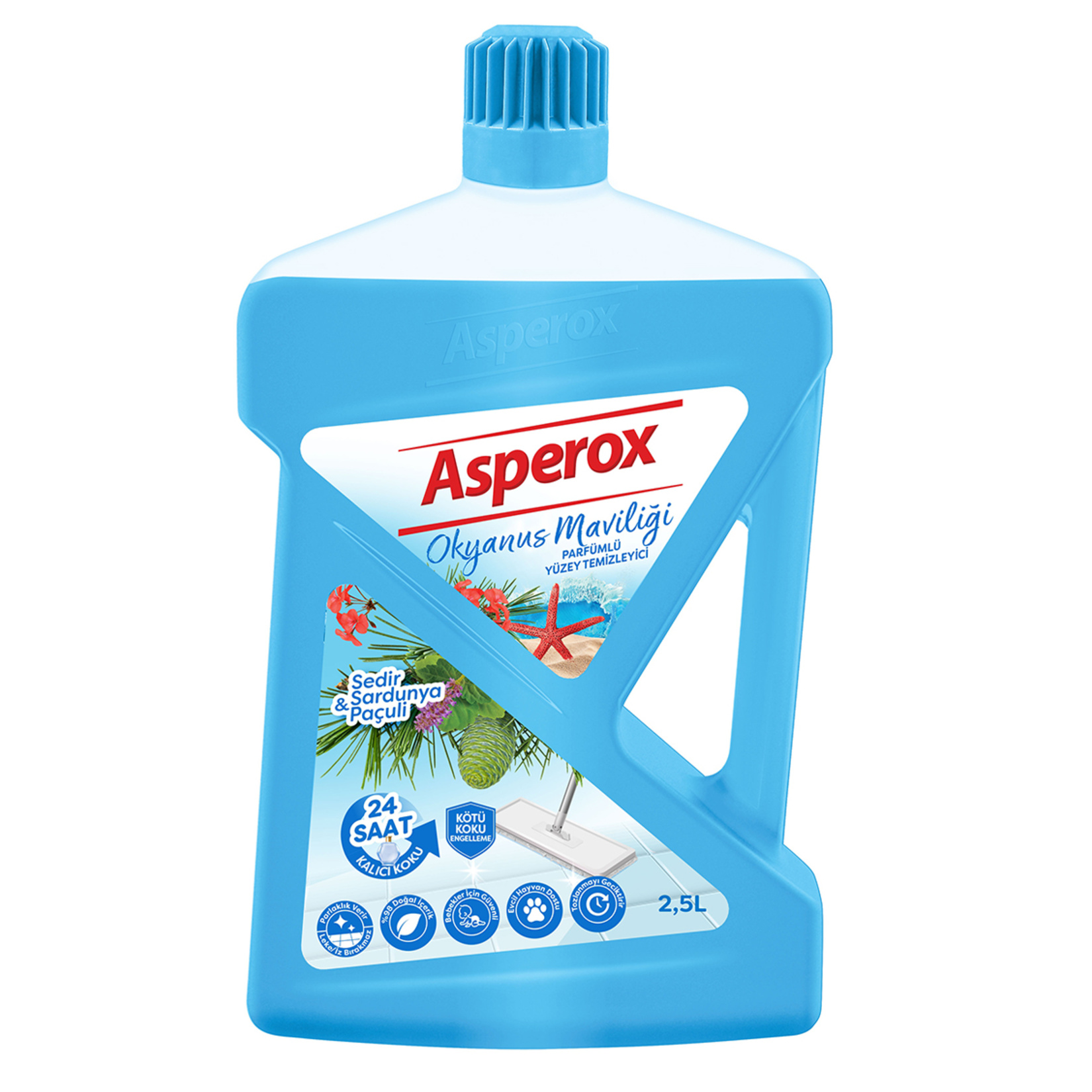 Asperox Yüzey Temizleyici Okyanus Maviliği 2.5 L Asperox